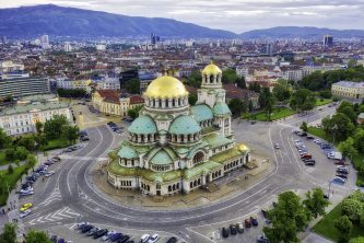 Alexander Nevsky Cathedral in Sofia, Bulgaria, taken in May 2019, taken in HDR