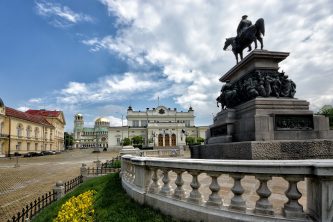 Alexander II monument, Bulgarian parliament and Cathedral Alexander Nevsky